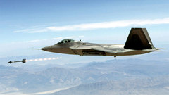 Aircraft military raptor F-22