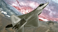 Aircraft military raptor F-22