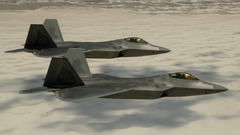 Aircraft military raptor F-22