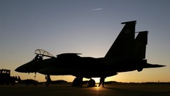 Aircraft military silhouettes fighter jets