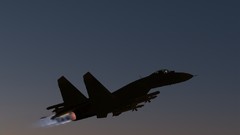 Aircraft military su-27 flanker