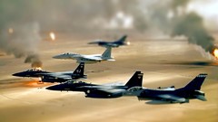 Aircraft mini f-15 eagle f-16 fighting falcon