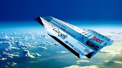 Aircraft origami google logos