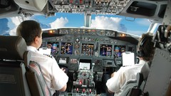 Aircraft pilot cockpit Boeing