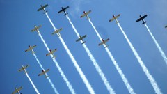 Aircraft planes contrails