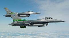 Aircraft planes f-16 fighting