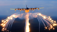 Aircraft planes flares skyscapes