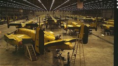 Aircraft retro vintage USA colored 1940