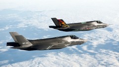 Aircraft skyscapes jet aircraft F-35 Lightning II
