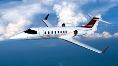 Aircraft skyscapes learjet