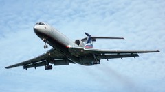 Aircraft skyscapes Tupolev TU-154