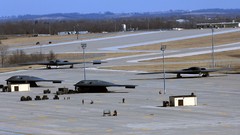Aircraft Stealth military bomber aviation air force airfield 