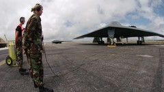 Aircraft Stealth military bomber aviation air force airfield us 