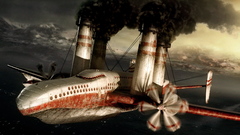 Aircraft steampunk ships planes