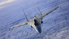 Aircraft Su-35 Flanker-E Russian