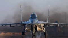 Aircraft take off mig-29