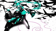 Aircraft tie white background gloves wires skirts long hair 