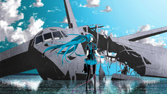Aircraft vocaloid hatsune miku
