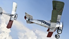 Aircraft War design Arms Brothers flying airplanes skies 