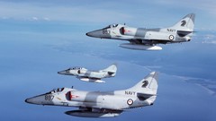 Aircraft War fighter Australia military bomber A4 jets bombs 