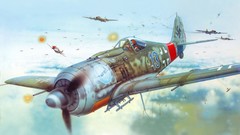 Aircraft War flying artwork