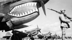 Aircraft War Guns P-40 Warhawk