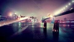 Aircraft War star wars cities jets Photo manipulation imperial 