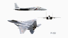 Aircraft white background military aviation f-15 eagle