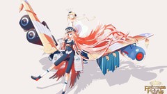 Aircraft wings Anime Princess long hair anime girls blue eyes 