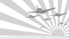 Aircrafts abstract vectorized Rays