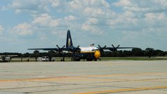 Aircrafts c-130 Hercules blue