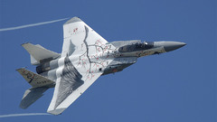 Aircrafts f-15 eagle blue