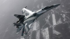 airplane Russia jet-fighter Su-27 military aircraft Aircraft