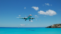 Airplanes airliners landing Beaches