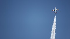 Airplanes contrails Italian Air Force Frecce Tricolori