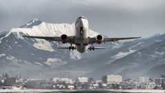 Airplanes Liftoff scandinavian airlines