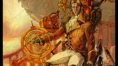 Airship steampunk pilot vehicles