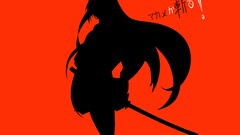 Akame ga Kill! anime girls Anime girls with swords silhouette