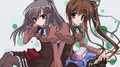 Akane-iro ni somaru saka striped legwear