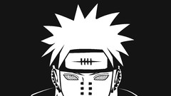 Akatsuki rinnegan naruto shippuden Pein grayscale