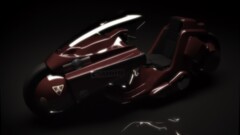 akira motorcycle vehicle render cgi Simple Background