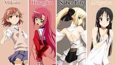 Akiyama mio misaka mikoto hayate no gotoku katsura hinagiku 