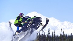Alaska snowmobile mount extreme sports