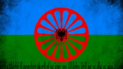 Albania Albanian Gypsy Flag of albanian roma ashkali gypsy 