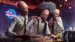 Alcohol bar Aliens funny tequila artwork drunk