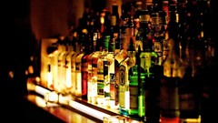 Alcohol bar bottles