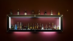 Alcohol bar bottles liquor