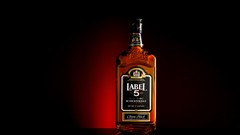 Alcohol black background drinks bottles whiskey