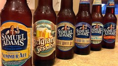 Alcohol bottles beers Sam Adams