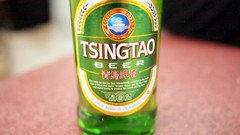 Alcohol bottles beers Tsingtao
